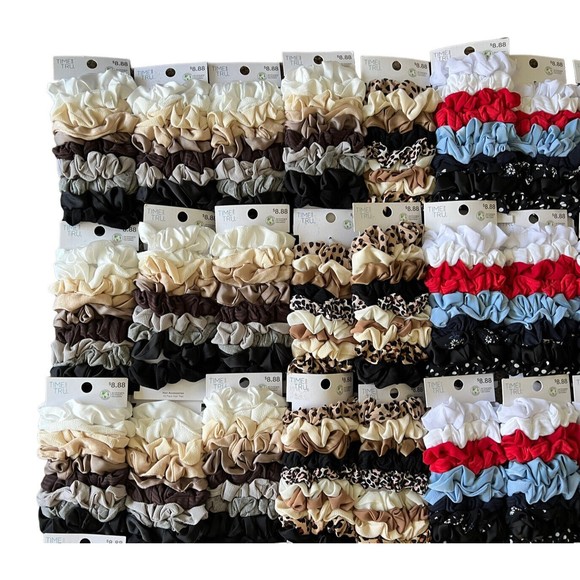 Time And Tru Scrunchies Lot Of 54 Packs Hairbows Hair Tie New Wholesale main image 8